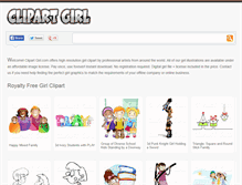 Tablet Screenshot of clipartgirl.com